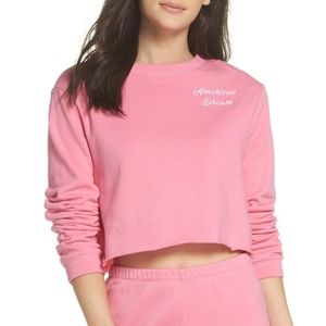 MAKE + MODEL 'American Dream' Cropped Sweatshirt